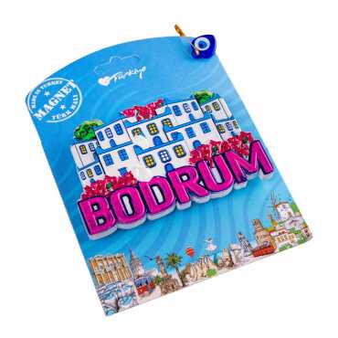 Bodrum Temalı Kartonetli Uv Polyester Magnet - 8