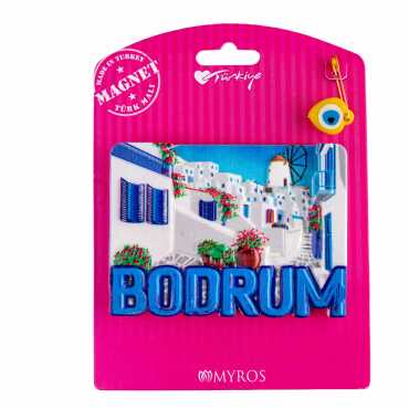 Bodrum Temalı Kartonetli Uv Polyester Magnet - 4