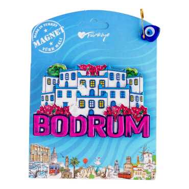 Bodrum Temalı Kartonetli Uv Polyester Magnet - 5