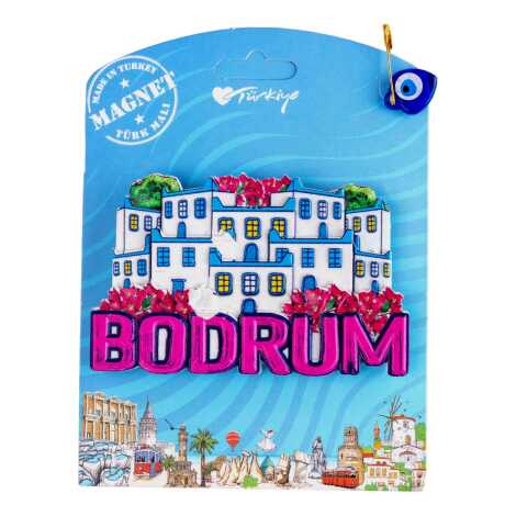 Bodrum Temalı Kartonetli Uv Polyester Magnet - 5