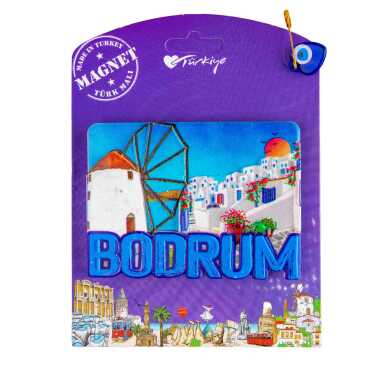 Bodrum Temalı Kartonetli Uv Polyester Magnet - 6