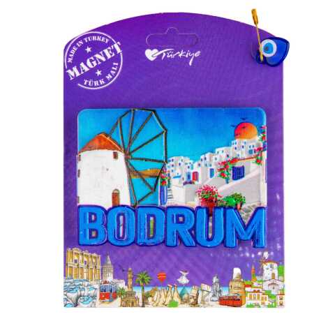 Bodrum Temalı Kartonetli Uv Polyester Magnet - 6