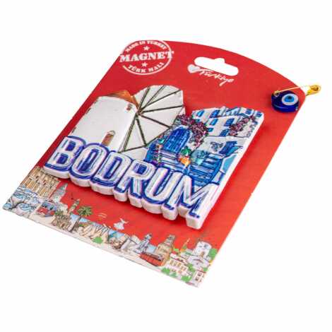 Bodrum Temalı Kartonetli Uv Polyester Magnet - 2