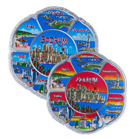 Bodrum Temalı Metalize Magnet 70Mm - 2