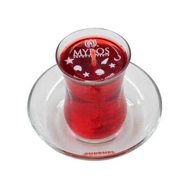 Bodrum Themed Glass Transparent Gel Candle