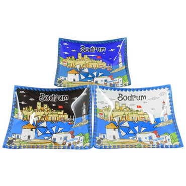 Bodrum Themed Decorative Glass Appetizers 12X14 Cm - 2