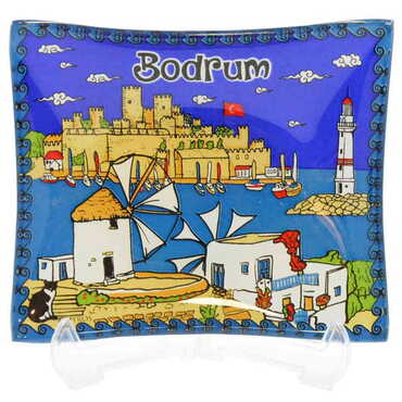 Bodrum Themed Decorative Glass Appetizers 12X14 Cm - 4