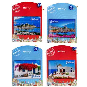 Bodrum Temalı Myros Kartonetli Magnet - 2
