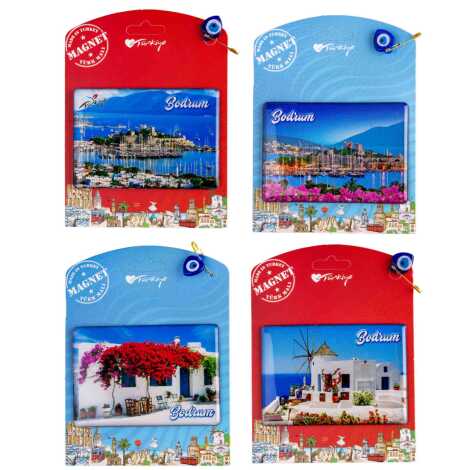 Bodrum Temalı Myros Kartonetli Magnet - 2