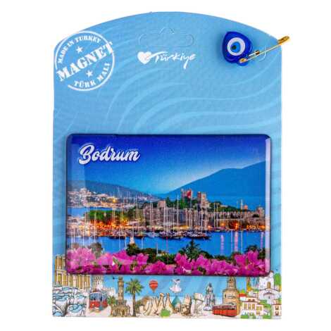 Bodrum Temalı Myros Kartonetli Magnet - 4