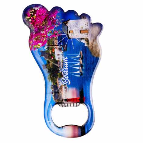 Bodrum Temalı Myros Metal Ayak Açacak Magnet 100x59 mm - 3