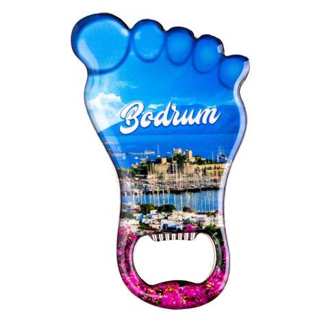 Bodrum Temalı Myros Metal Ayak Açacak Magnet 100x59 mm - 4