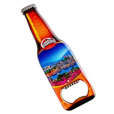Bodrum Temalı Myros Metal Bira Şişesi Açacak Magnet 130x39 mm - 5