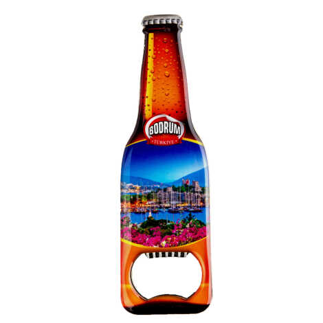Bodrum Temalı Myros Metal Bira Şişesi Açacak Magnet 130x39 mm - 4