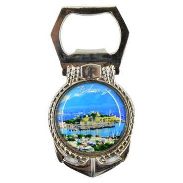 Bodrum Themed Metal Anchor Magnetic Opener 40x75 mm - 5