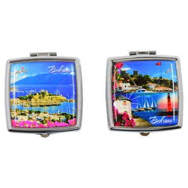 Bodrum Themed Customised Epoxy Square Pill Box 54x58x18 mm - 5