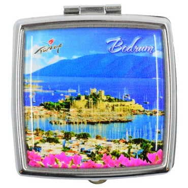 Bodrum Themed Customised Epoxy Square Pill Box 54x58x18 mm - 6