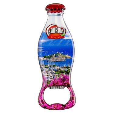 Bodrum Temalı Myros Metal Kola Şişesi Açacak Magnet 120x41 mm - 1