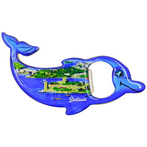 Toptan Bodrum Temalı Myros Metal Yunus Açacak Magnet 102x67 mm - 7