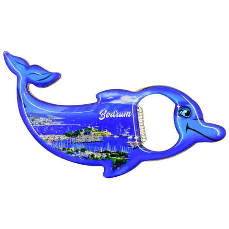 Toptan Bodrum Temalı Myros Metal Yunus Açacak Magnet 102x67 mm - 8