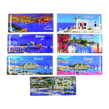 Toptan Bodrum Temalı Myros Panaromik Magnet 120x50 mm - 2