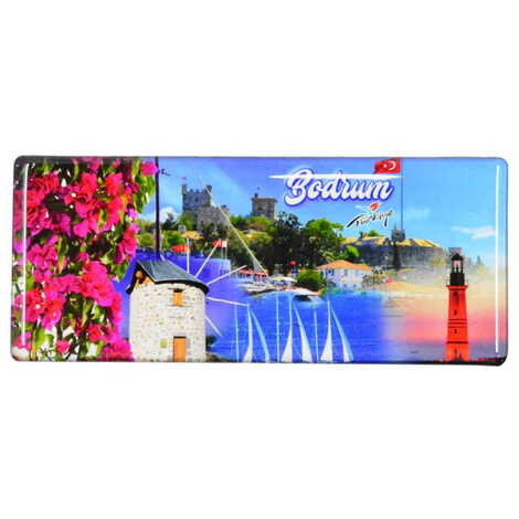 Toptan Bodrum Temalı Myros Panaromik Magnet 120x50 mm - 7