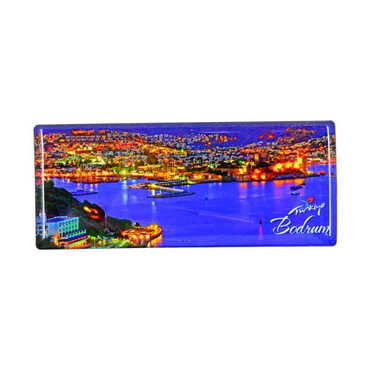 Toptan Bodrum Temalı Myros Panaromik Magnet 120x50 mm - Myros
