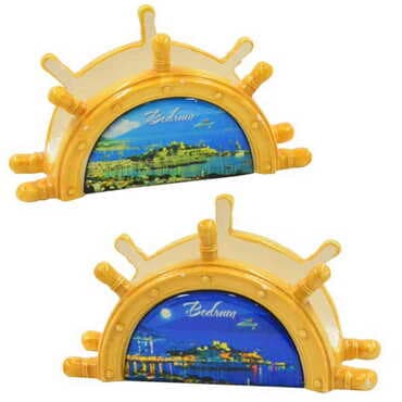 Bodrum Themed Anchor Shaped Ceramic Napkin Holder - 4