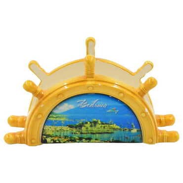 Bodrum Themed Anchor Shaped Ceramic Napkin Holder - 6