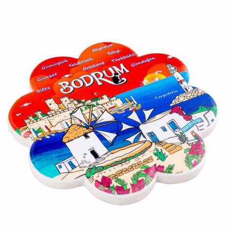 Bodrum Temalı MYROS UV PAPATYA BARDAKALTI 110 MM - 3