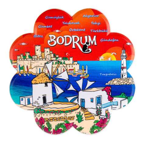 Bodrum Temalı MYROS UV PAPATYA BARDAKALTI 110 MM - 5