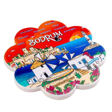 Bodrum Temalı MYROS UV PAPATYA BARDAKALTI 110 MM - 7