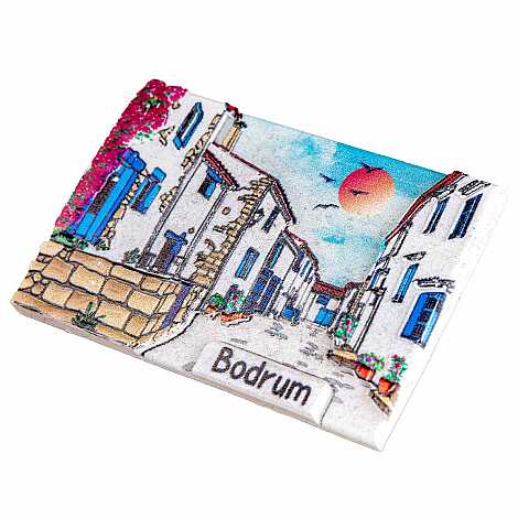 Bodrum Temalı Myros Yöresel Polyester Magnet - 26
