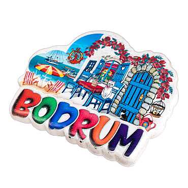 Bodrum Temalı Myros Yöresel Polyester Magnet - 29