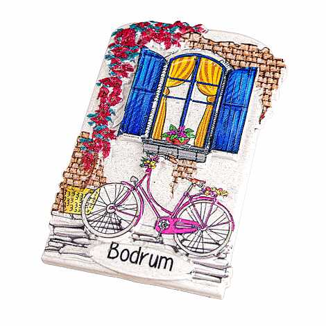Bodrum Temalı Myros Yöresel Polyester Magnet - 33