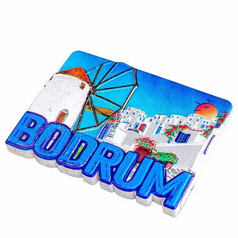 Bodrum Temalı Myros Yöresel Polyester Magnet - 37