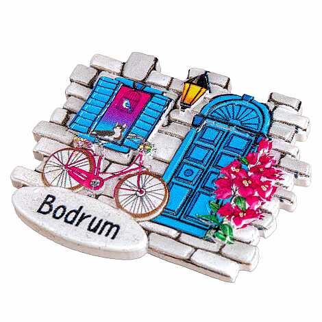 Bodrum Temalı Myros Yöresel Polyester Magnet - 36
