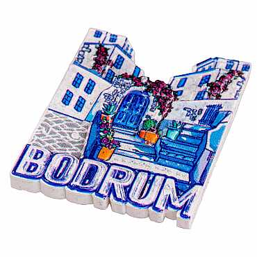 Bodrum Temalı Myros Yöresel Polyester Magnet - 41