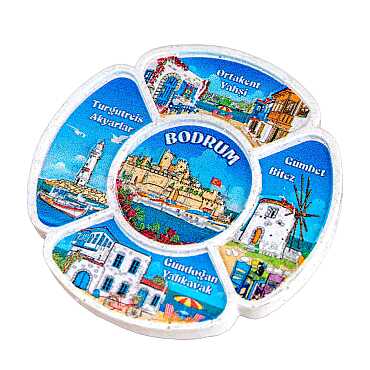 Bodrum Temalı Myros Yöresel Polyester Magnet - 44
