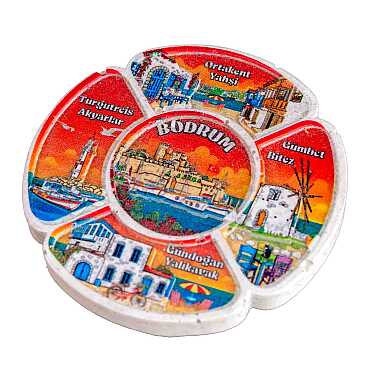 Bodrum Temalı Myros Yöresel Polyester Magnet - 45