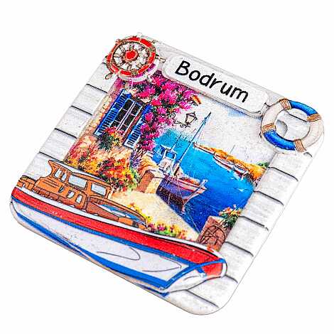 Bodrum Temalı Myros Yöresel Polyester Magnet - 51