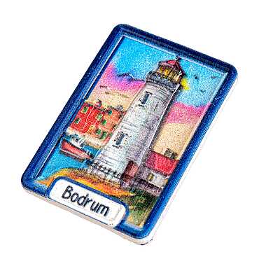 Bodrum Temalı Myros Yöresel Polyester Magnet - 52