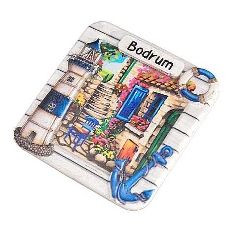 Bodrum Temalı Myros Yöresel Polyester Magnet - 31