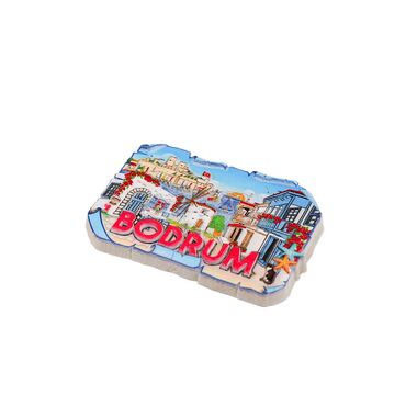 Toptan Bodrum Temalı Polyester Baskılı Magnet - 19