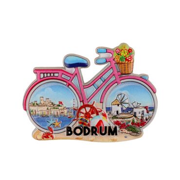 Toptan Bodrum Temalı Polyester Baskılı Magnet - 11
