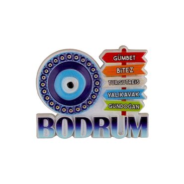 Toptan Bodrum Temalı Polyester Baskılı Magnet - 9