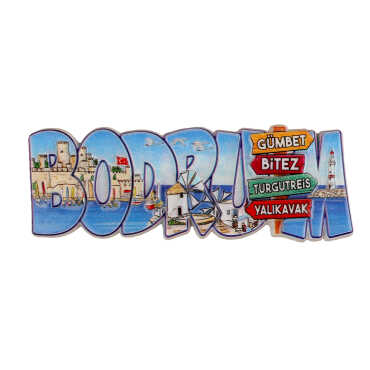 Toptan Bodrum Temalı Polyester Baskılı Magnet - 6