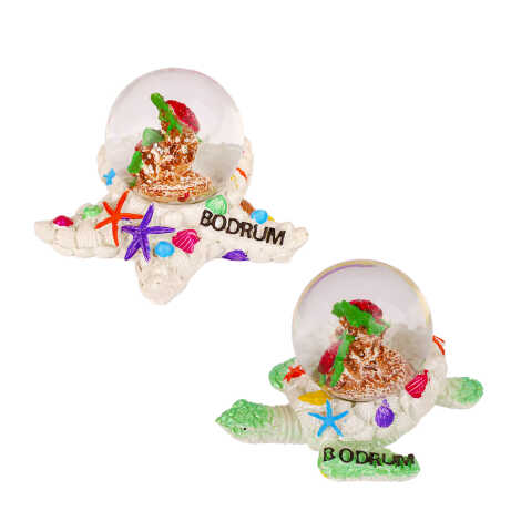 Bodrum Temalı Polyester Sulu Küre 45 mm - 2