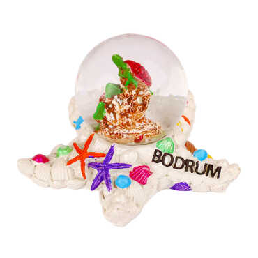 Bodrum Temalı Polyester Sulu Küre 45 mm - 3