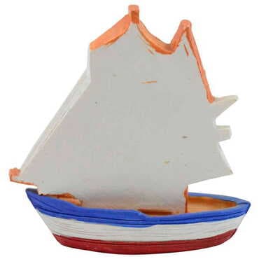 Toptan Bodrum Temalı Polyester Yelkenli Myros Gemi Biblo - 2